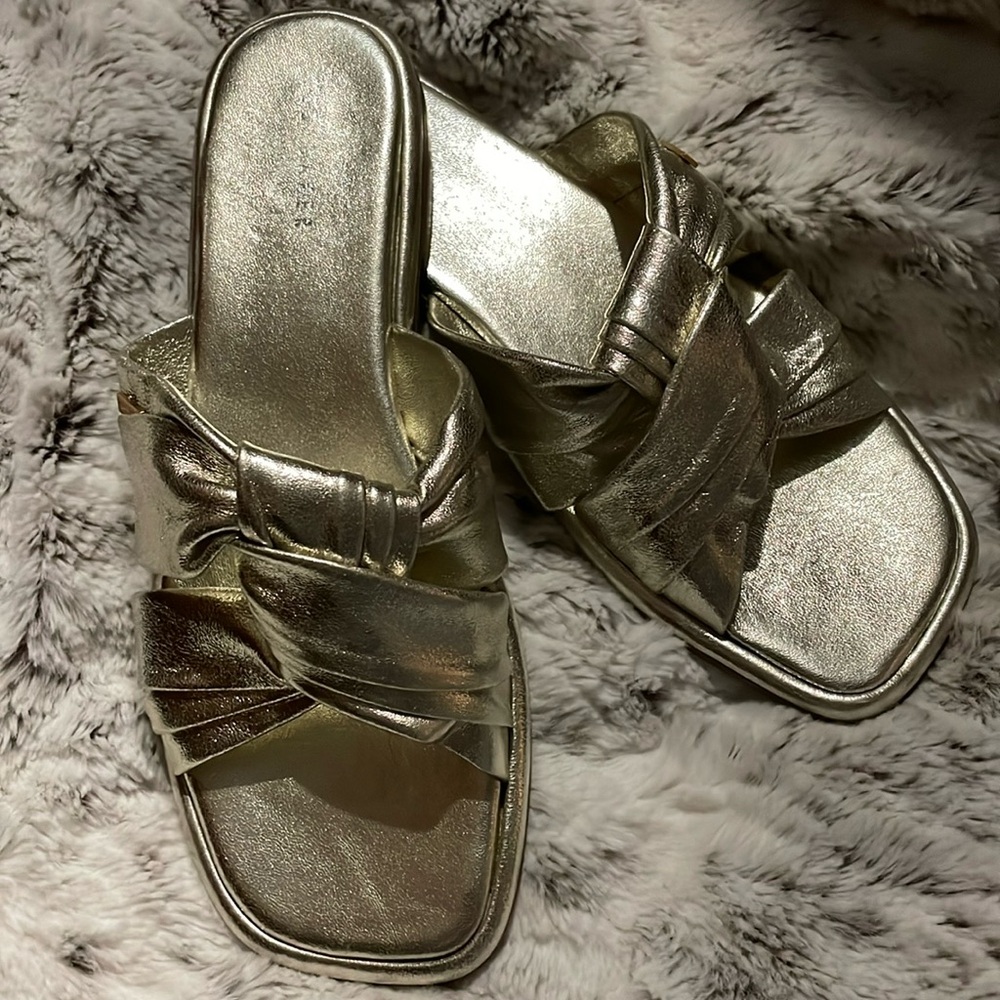 Ted Baker Gold Sandals